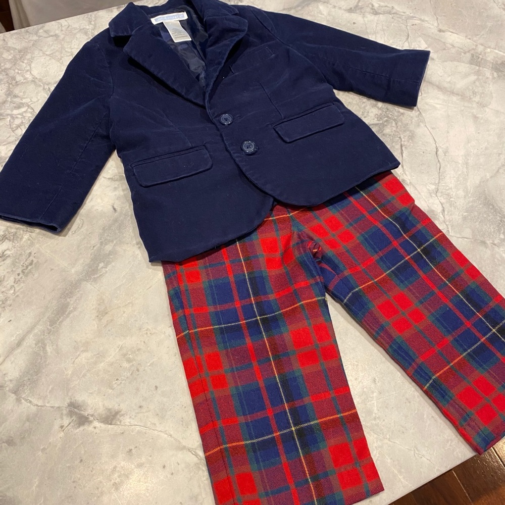Janie and Jack 12-18 month Christmas outfit boy